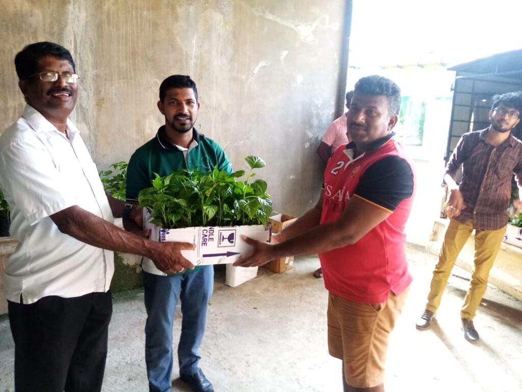 නයි මිරිස් වගා ව්‍යාපෘතිය  ආරම්භ  කිරීම සදහා සාමාජිකයන්ට නයි මිරිස් පැල බෙදාදීම